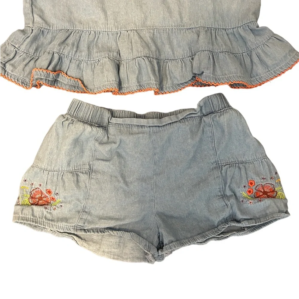 Vince Camuto denim and floral summer set